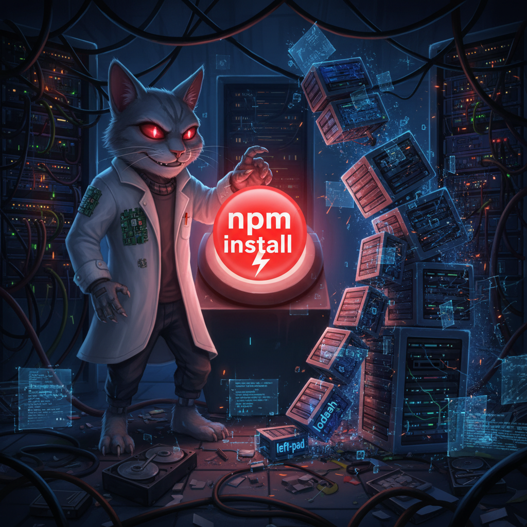 Left-Pad, LiteLLM, and the Ancient Art of Trusting Random Packages with Root-Level Vibes