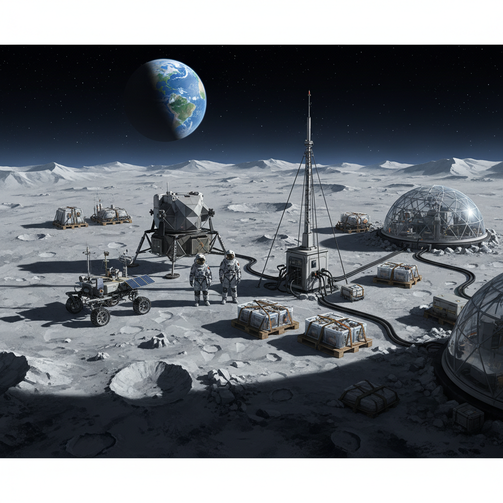 The Next Moon Landing Will Be a Construction Site