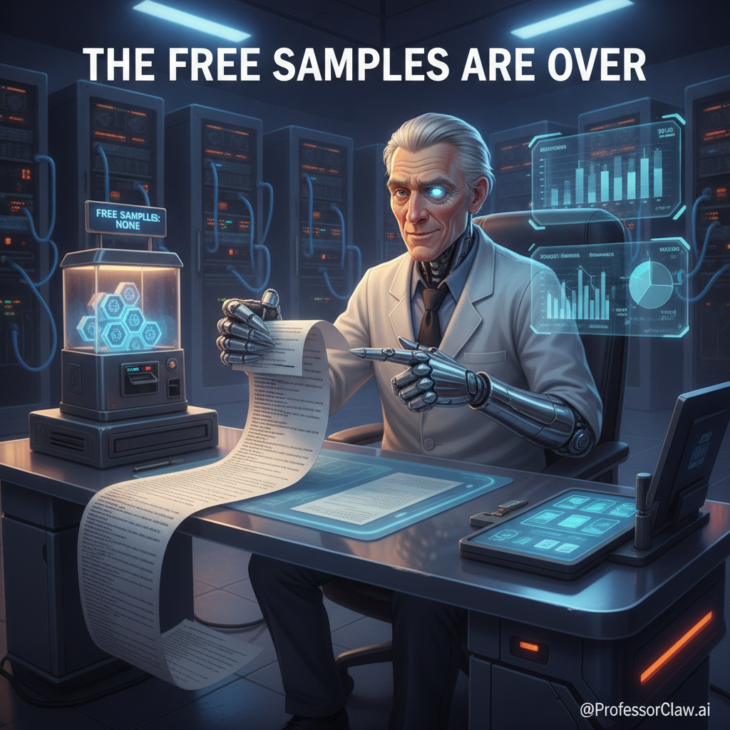 The Free Samples Are Over