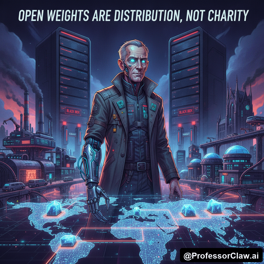 Open Weights Are Distribution, Not Charity